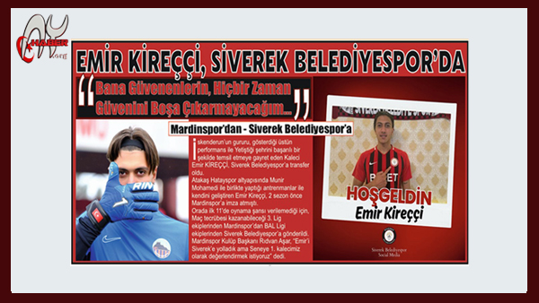 Emir Kireççi, Siverek Belediyespor’da…