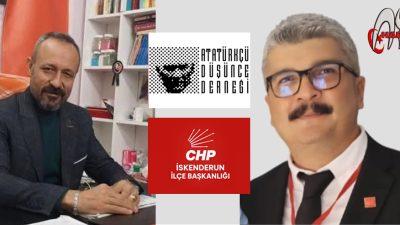 CHP İskenderun İlçe Başkanı Hüseyin DERİN ve İskenderun ADD Başkanı