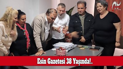 Esin Gazetesi 38 Yaşında!..
İskenderun basınının köklü kuruluşlarından Esin Gazetesi, yayın